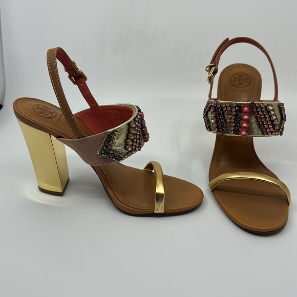 Tory Burch High Heels Leather Sole Shoes - Picture 5 of 11